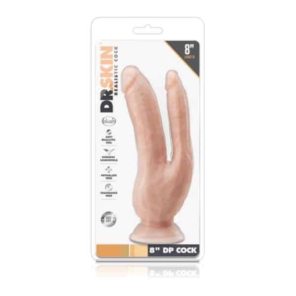 10707-dr-skin-flesh-double-dildo-with-suction-base-20-cm-Nicosia-sex-shop