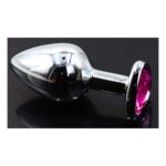 16081-small-heart-base-metal-butt-plug-dark-pink-7-cm-sex-shop-Limassol