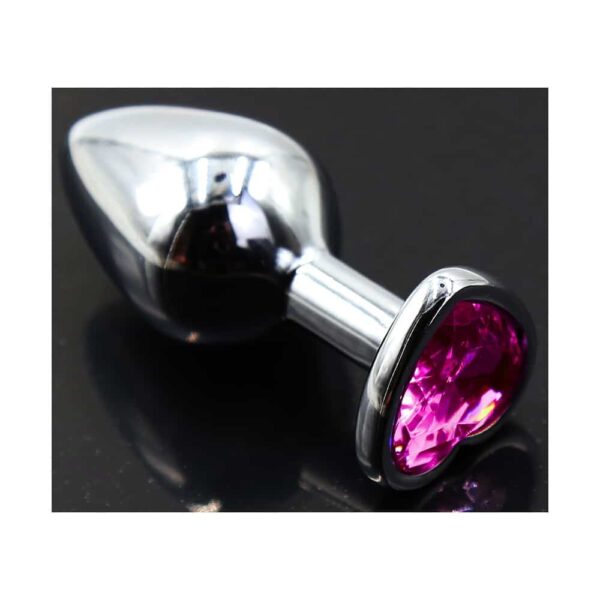 16081-small-heart-base-metal-butt-plug-dark-pink-7-cm-sex-shop-Paphos