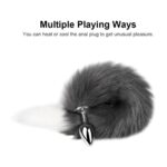 16091-grey-white-tipped-faux-fur-fox-tail-metal-butt-plug-large-Limassol-sex-shop