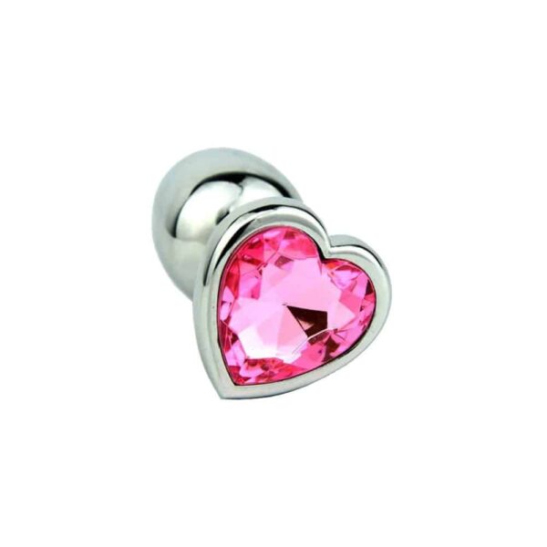 16341-large-heart-base-metal-butt-plug-dark-pink-9-cm-sex-shop-Limassol