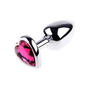 16345-medium-heart-base-metal-butt-plug-dark-pink-8-cm-sex-shop-Paphos