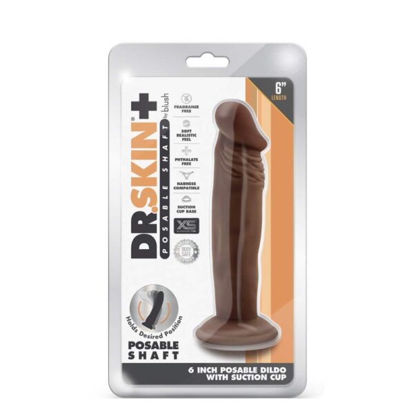19315-dr-skin-plus-posable-dildo-chocolate-16-5-x-3-8-cm-sex-shop-Ayia-Napa