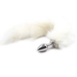 23649-snow-white-fox-tail-with-metal-small-butt-plug-3-cm-sexshop-Paphos