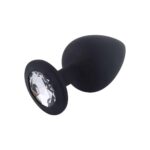 23735-large-black-silicone-butt-plug-with-clear-jewel-Love-Boutique-Limassol