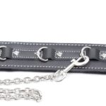 14495-naughty-toys-black-leather-collar-with-metal-leash-sex-shop-Ayia-Napa