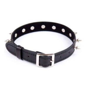 16215-adjustable-leather-neck-collar-choker-with-metal-spikes-sexshop-Limassol