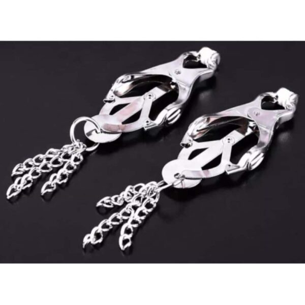 16689-japanese-style-clover-nipple-clamps-with-chain-tassels-tits-sex-shop-Limassol