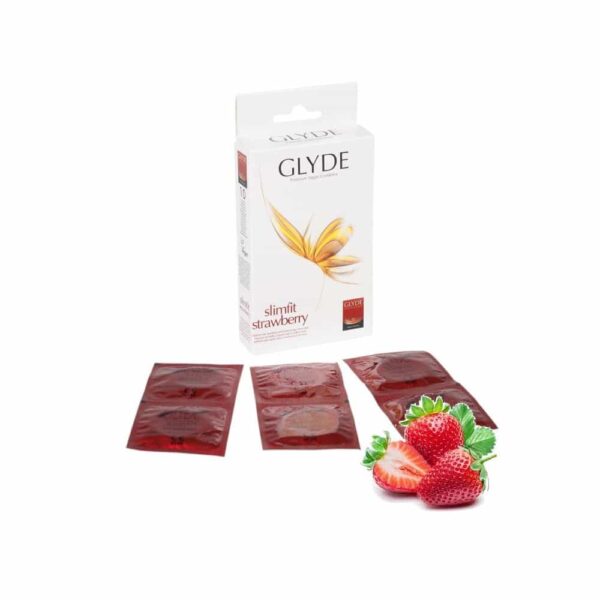 20877-glyde-flavored-10-condoms-strawberry-53mm-Pafos-sexshop