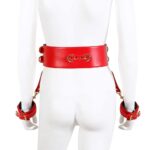 23043-naughty-toys-sexy-red-leather-corset-cuffs-restraints-2pcs-set-Paphos-sex-shop