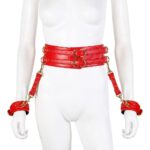 23043-naughty-toys-sexy-red-leather-corset-cuffs-restraints-2pcs-set-sexshop-Limassol