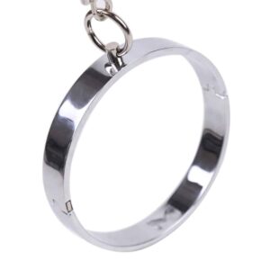 23053-steel-neck-collar-with-chain-leash-medium-size-Limassol-Love-Shop