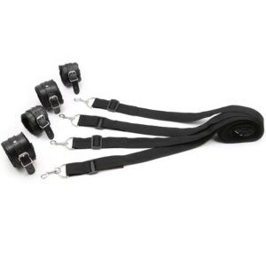 23641-naughty-toys-pvc-bed-bondage-wrist-and-ankles-restraints-sexshop-Pafos