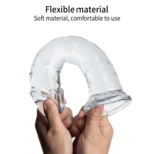 EK-QSD-015-toyboy-clear-tpe-dildo-with-strong-suction-cup-18-cm-flexible-soft-and-bendable