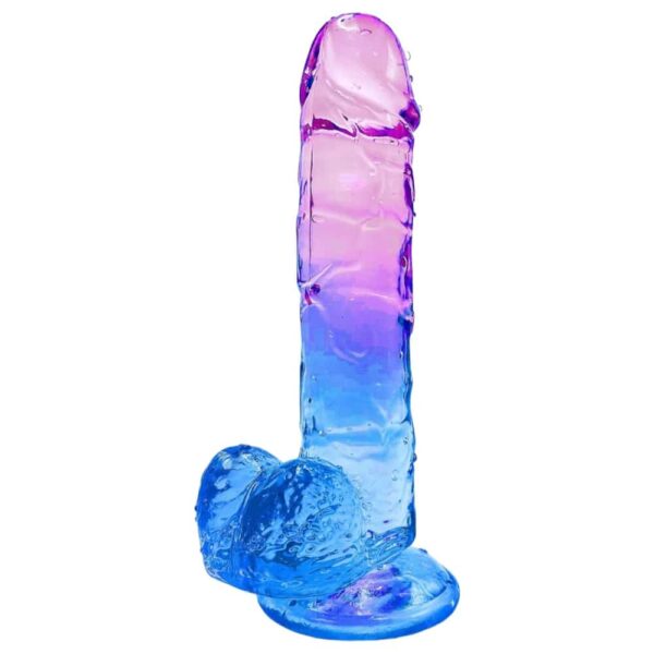 EK-SL002-M-toybox-realistic-cock-and-balls-dildo-blue-purple-gradient-loveshop EK-SL002-M-toybox-realistic-cock-and-balls-dildo-blue-purple-gradient-loveshop