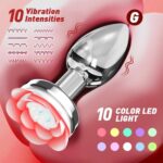 EK-T-GS437-1-toyboy-remote-controlled-vibrating-rose-metal-anal-plug-sex-shop-nicosia