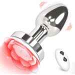 toyboy-remote-controlled-vibrating-rose-metal-anal-plug-sex-shop-limassol