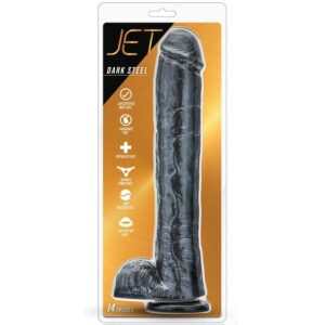 14537-jet-dark-steel-carbon-metallic-giant-black-dildo-35-X-Ø-6-cm-sex-toys-cyprus