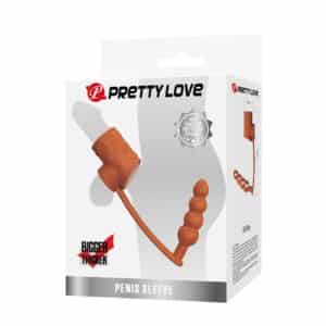 26979-BI-026277-Pretty-Love-Rilley-penis-sleeve-butt-plug-brown-Sex-Shop-Germasogia
