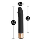 EK-XL073-toyboy-black-and-gold-silicone-rechargeable-dildo-vibrator-for-beginners