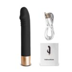 EK-XL073-toyboy-black-and-gold-silicone-rechargeable-dildo-vibrator-for-couples