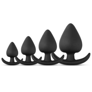 EKXW003-toyboy-black-silicone-butt-plug-set-4-pcs-loveshop
