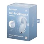 27112-satisfyer-tap-climax-2-lay-on-vibrator-blue-sex-shop-limassol
