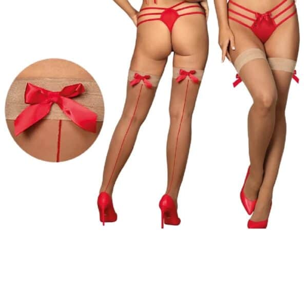 13787-obsessive-beige-stockings-red-detail-bow-women-lingerie-love-shop-cy 13787-obsessive-beige-stockings-red-detail-bow-women-lingerie-love-shop-cy