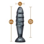14007-jet-destructor-butt-plug-with-suction-black-27-cm-loveshop-cy