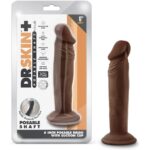 19315-dr-skin-plus-posable-dildo-chocolate-16.5-x-3.8-cm-sex-shop-cyprus