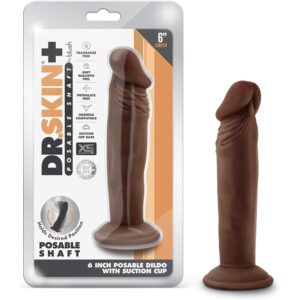 19315-dr-skin-plus-posable-dildo-chocolate-16.5-x-3.8-cm-sex-shop-cyprus