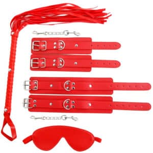 Sex Shop Cyprus 23 20857-red-bondage-set-eye-mask-whip-wrist-and-ankle-cuffs-4-pcs-sex-shop-cyprus