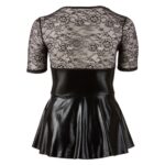 Plus-Size-Wetlook-Dress-with-Lace-Insert-77289
