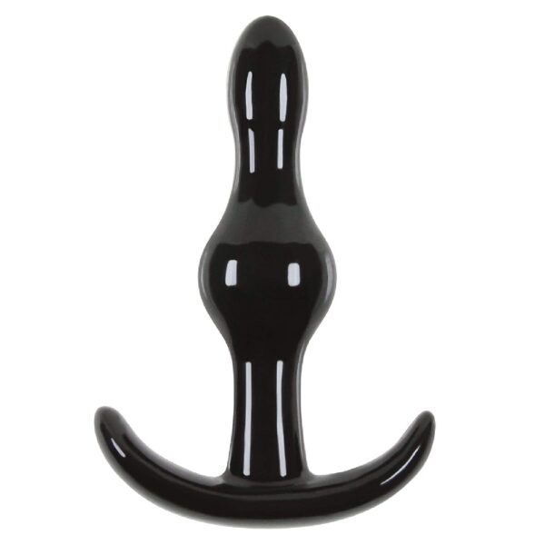 11433-small-soft-anal-single-bead-butt-plug-black-8-cm-sex-shop-Paphos