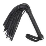 naughty-toys-80-tails-black-leather-flogger-whip-42-cm-Larnaca-sexshop