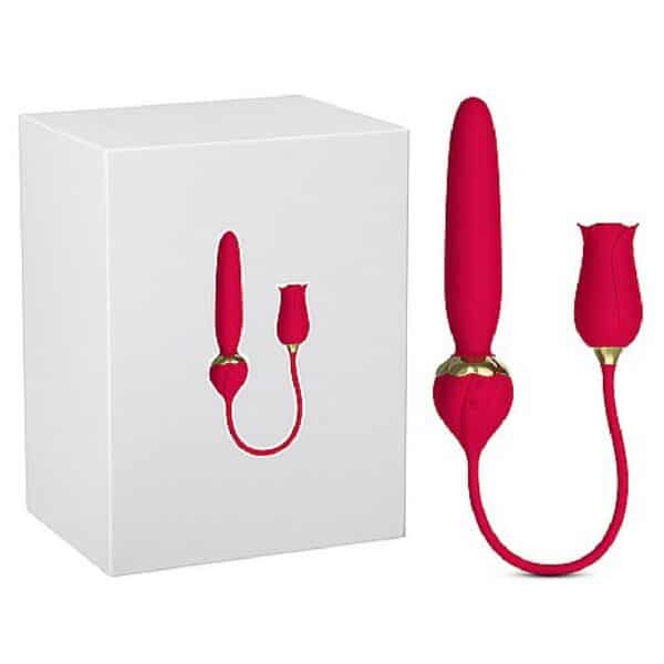 17813-silicone-clit-suction-rose-with-thrusting-wand-vibrator-sexshop-Limassol