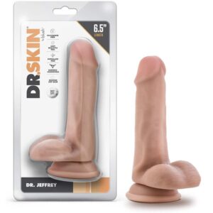 19227-dr.-jeffrey-6.5-inch-dildo-with-balls-beige-sex-shop-larnaca
