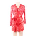 9103-floral-lace-kimono-with-string-red-loveshop-Limassol