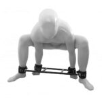 Ankle-and-wrist-metal-and-leather-restraint-system-sexshop-cyprus