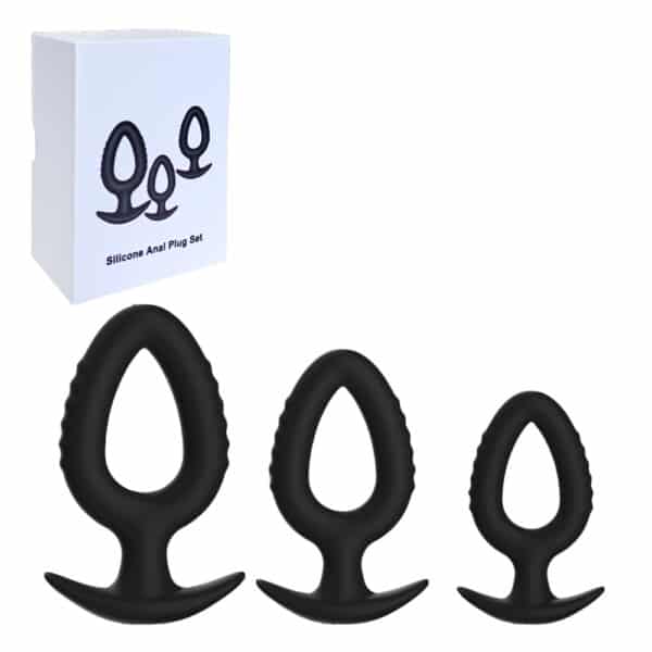 EK-TB-038-bruno-set-3-piece-black-silicone-anal-plug-trainer-kit-for-beginners