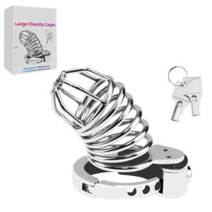 EK-ZC-067-toyboy-johny-steel-medium-size-male-chastity-cage-loveshopcy-wholesale
