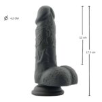 Lealso-Small-Black-Premium-Platinum-Liquid-Silicone-Dong-6”-sexshop-Larnaca
