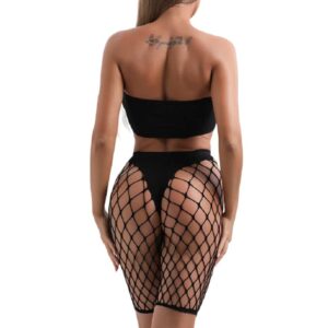 27052-bandeau-crop-top-fishnet-high-waist-shorts-set-sexy-lingerie-female-Love-Shop-Cyprus