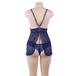 8921-plus-size-sophisticated-mesh-chemise-with-string-blue-sexshop-Paphos