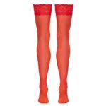 COTTELLI-SUSPENDER-STOCKINGS-9CM-LACE-RED-cottelli-elegant-suspender-red-stockings-love-shop-limassol