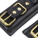 bondage-black-gold-leather-set-ankle-wrist-sexshop-Limassol
