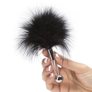 tickle-me-senseless-fluffy-feather-teaser-acrylic-black-17-cm-Limassol-sexshop
