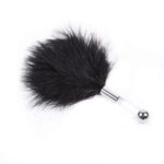 tickle-me-senseless-fluffy-feather-teaser-acrylic-black-17-cm-loveshop-cy