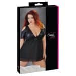 14541-cottelli-curves-flared-babydoll-black-Larnaca-sexshop