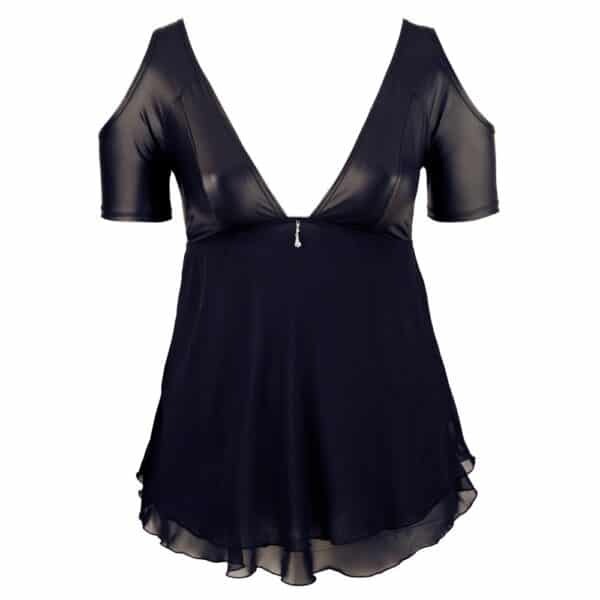 14541-cottelli-curves-flared-babydoll-black-sexshop-Limassol